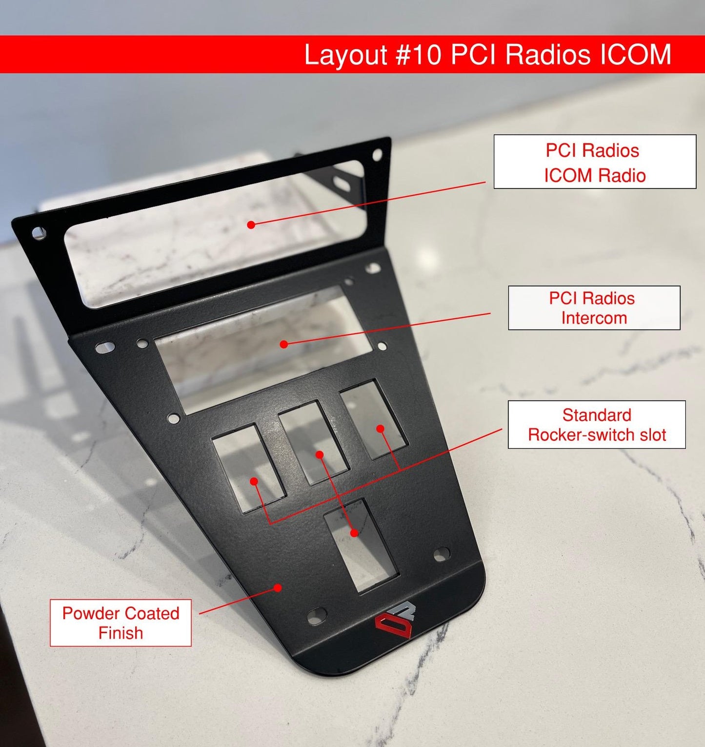 icom radio mount
