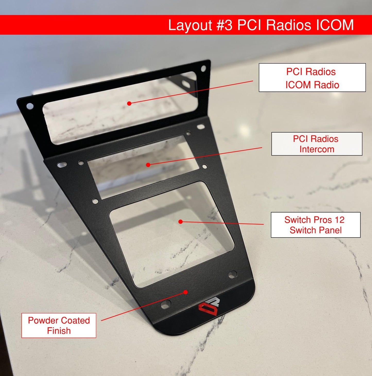 icom radio mount