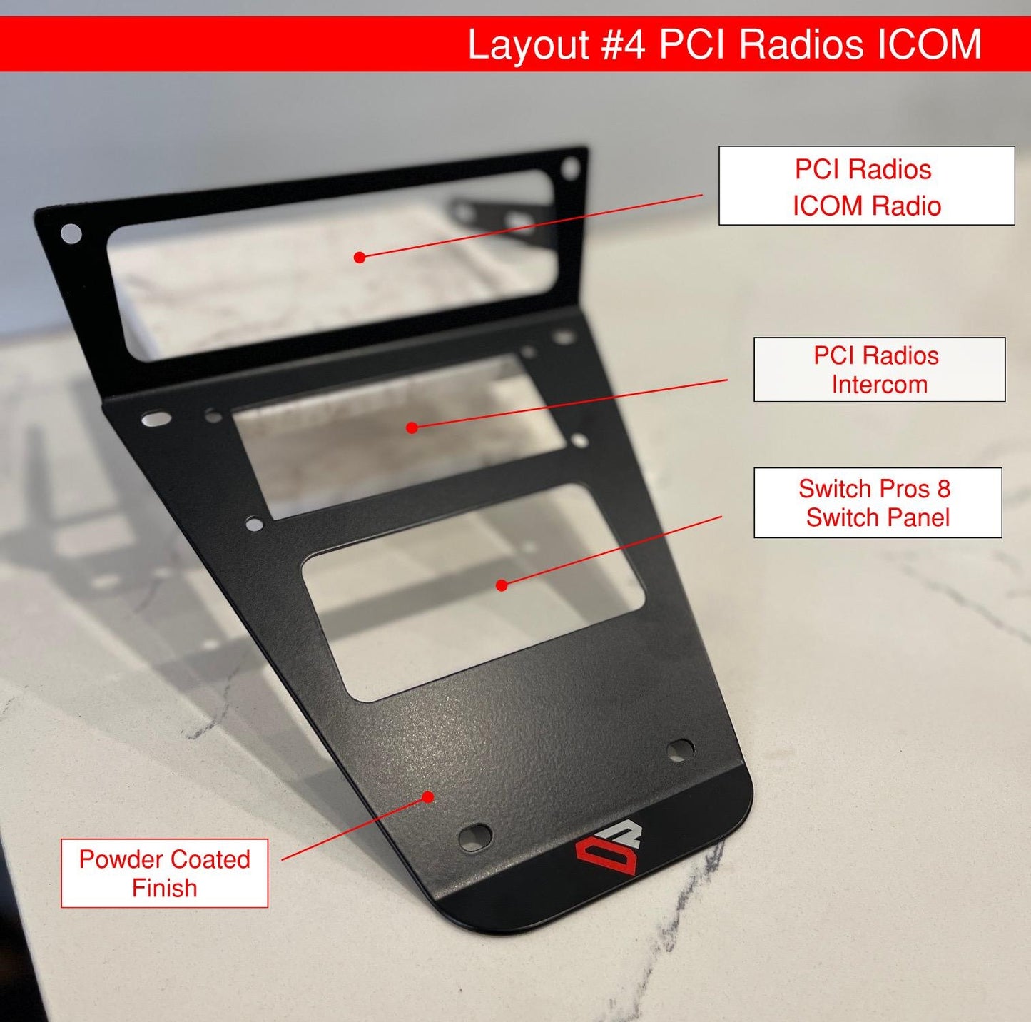 icom radio mount