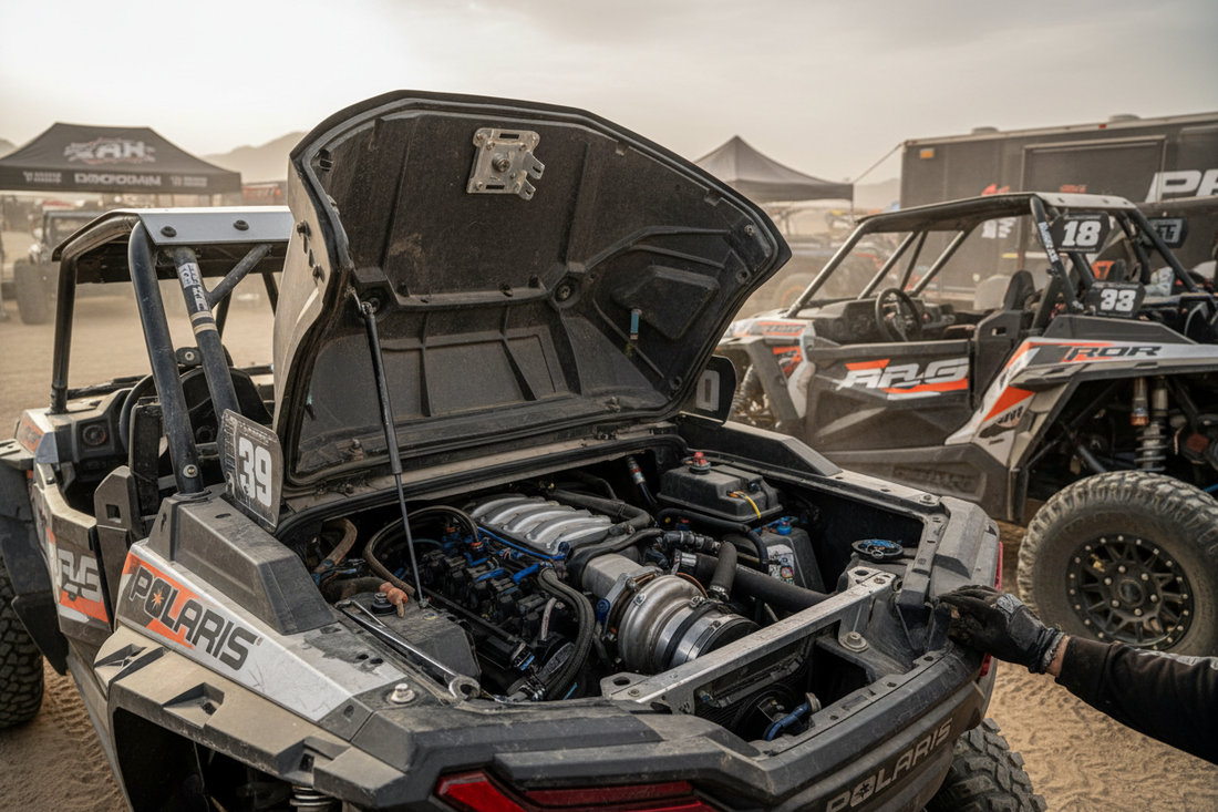 How to Access Your Polaris RZR Pro R Engine Without Removing the Bed — Baja Engine Access Panel Explained