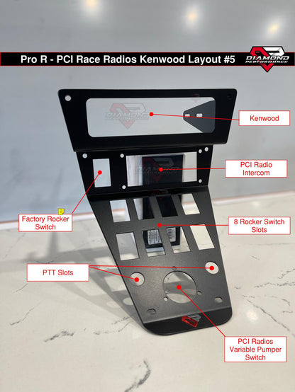 XL PCI Radios Kenwood Radio & Intercom Dash Mount For Polaris RZR PRO R, Turbo R, & PRO XP | Diamond Performance