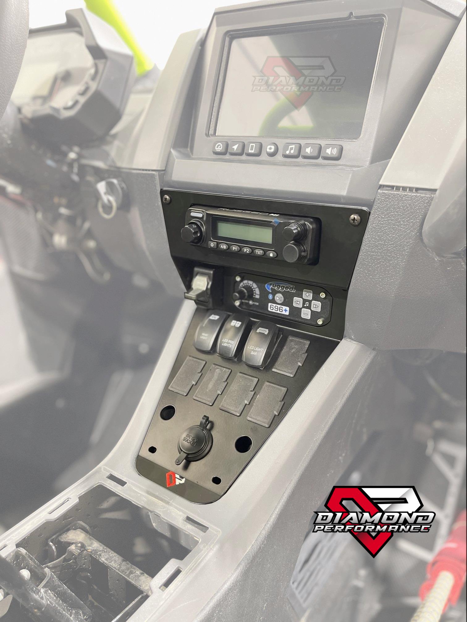 XL Rugged Radios M1 & Intercom Dash Mount For Polaris RZR PRO R, Turbo ...