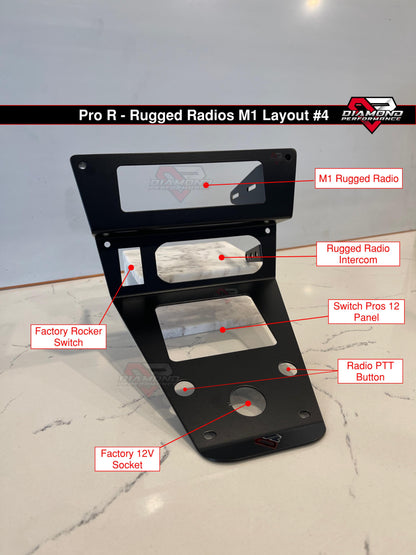 XL Rugged Radios M1 & Intercom Dash Mount For Polaris RZR PRO R, Turbo R, & PRO XP | Diamond Performance