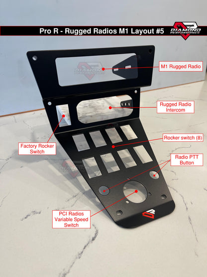 XL Rugged Radios M1 & Intercom Dash Mount For Polaris RZR PRO R, Turbo R, & PRO XP | Diamond Performance