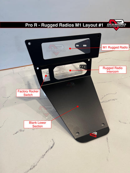 XL Rugged Radios M1 & Intercom Dash Mount For Polaris RZR PRO R, Turbo R, & PRO XP | Diamond Performance