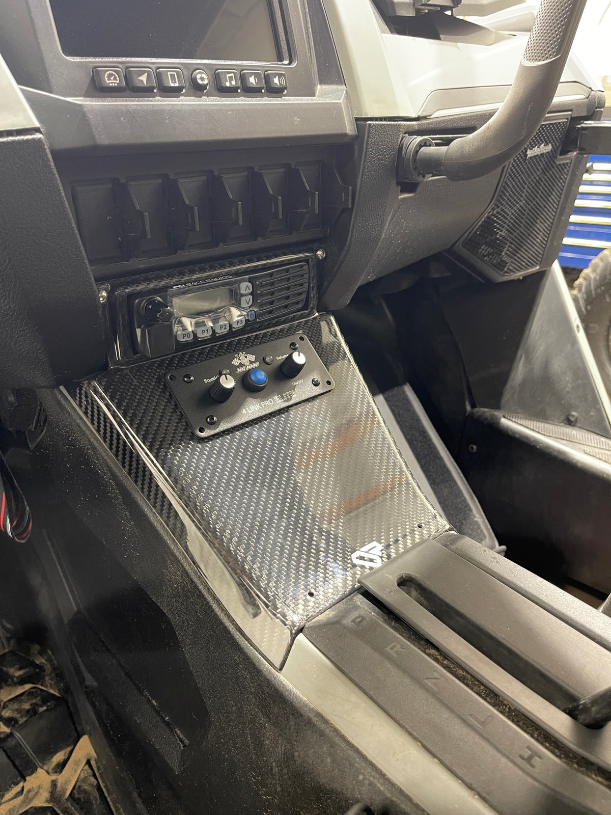 Pro R Dash Electrical Polaris RZR Pro R / Turbo R / Pro XP | DP Carbon Fiber Radio Dash Moun ...
