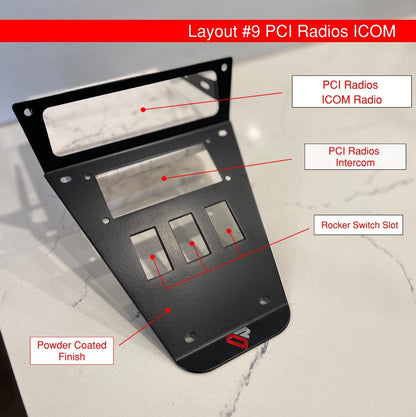 icom radio mount
